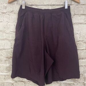 Lululemon Pace Breaker Short *Linerless 9" Heathered Texture Printed Dark Adobe